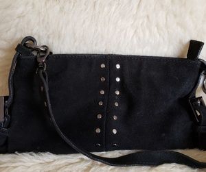 Black suede  purse